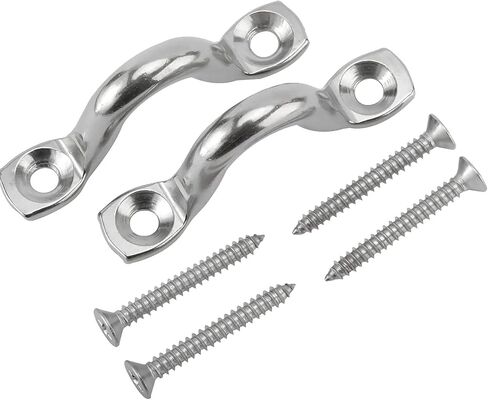 NovelBee 20Pack Bimini Boat Top Pad Eye with Screw,316 Stainless Steel Eye Straps,Deck Loops Tie Down Anchor Point for Kayak Canoe Rigging in Saudi Arabia