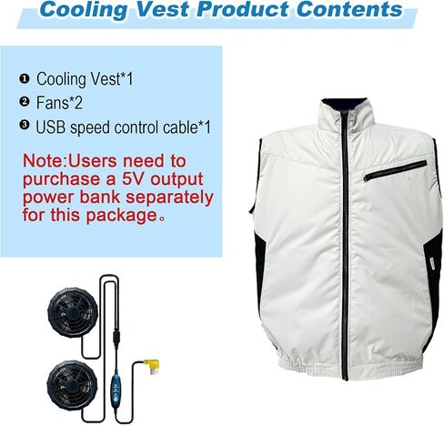 HNH Cooling Vest For Men and Women- Air Conditioning Fans, Heat Reducing Clothing, Unique Design Provides UV Protection in Saudi Arabia