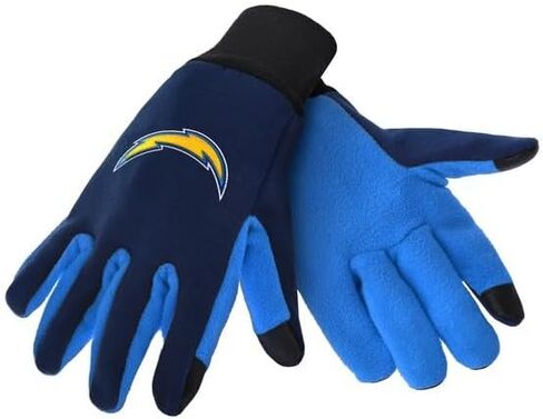 FOCO Los Angeles Chargers Color Texting Utility Gloves in Saudi Arabia