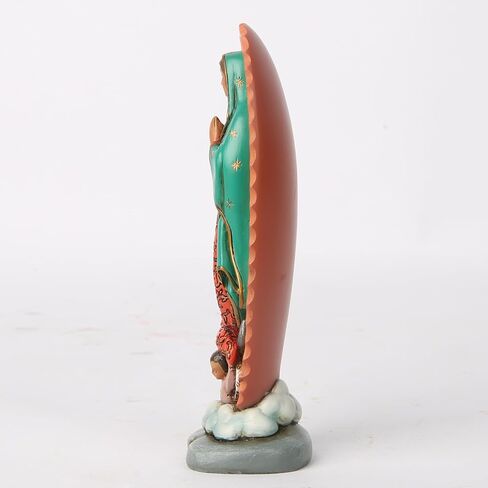 BC Catholic Our Lady of Guadalupe Figure, Carry Along, Religious Gift, 4.7 inch H, Handmade by Buildclassic in Saudi Arabia