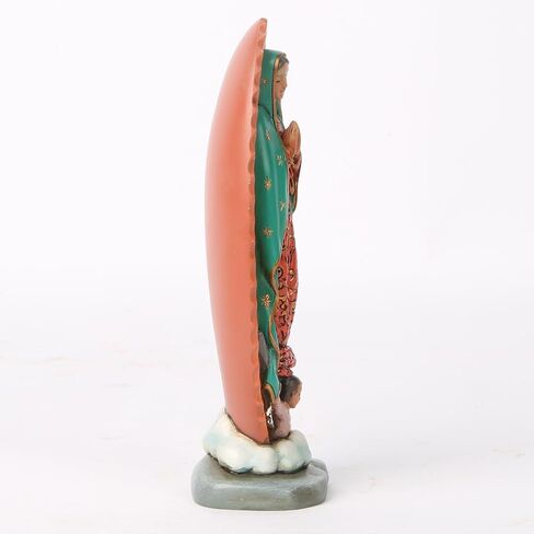 BC Catholic Our Lady of Guadalupe Figure, Carry Along, Religious Gift, 4.7 inch H, Handmade by Buildclassic in Saudi Arabia