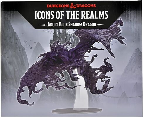 Dungeons & Dragons D&D Icons of The Realms: Adult Blue Shadow Dragon - Painted Figure, RPG Miniatures, Display Or Use with Your Tabletop Roleplaying Games in Saudi Arabia