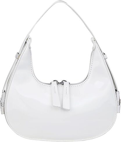 Crescent Shoulder Bag for Women -Trendy Y2K Small Shoulder bag Top Handle -PU Leather Hobo Handbags Underarm Bag in Saudi Arabia