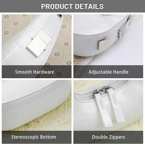 Crescent Shoulder Bag for Women -Trendy Y2K Small Shoulder bag Top Handle -PU Leather Hobo Handbags Underarm Bag in Saudi Arabia