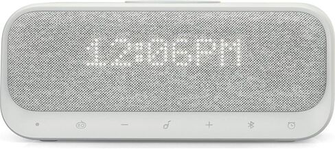 مكبر صوت بلوتوث ساوند كور ويكي من انكر AK-A3300121 مزود بساعة منبه، ابيض in Kuwait