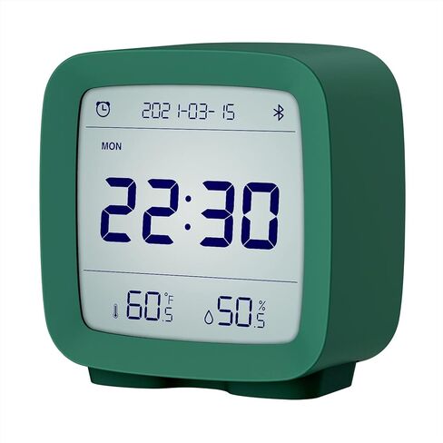 qingping Smart Bluetooth Digital Alarm Clock with Multiple Alarms, Battery Operated Small Alarm Clock with Temperature and Humidity Display for Bedroom, Easy Settings Through app in Kuwait