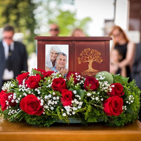 X-Large Urns for Human Ashes Adult Male Female, Up to 500 Cubic Inches Urns for 2 People, Extreme Large Urns for Ashes Mom Dad (Extra Large Red) in Saudi Arabia