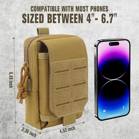 التكتيكية مول EDC الحقيبة، الهاتف المحمول الحقيبة حامل الخصر أكياس صغيرة فائدة الحقيبة حزام الحقائب، التكتيكية مول الحقيبة حقيبة الخصر العسكرية للرياضة في الهواء الطلق، والسفر، والصيد، وصيد الأسماك in Kuwait