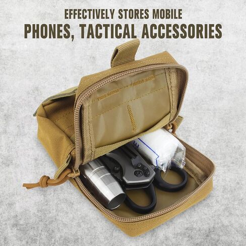 التكتيكية مول EDC الحقيبة، الهاتف المحمول الحقيبة حامل الخصر أكياس صغيرة فائدة الحقيبة حزام الحقائب، التكتيكية مول الحقيبة حقيبة الخصر العسكرية للرياضة في الهواء الطلق، والسفر، والصيد، وصيد الأسماك in Kuwait