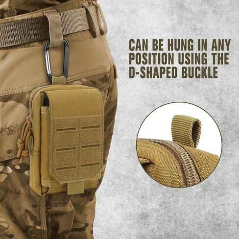 التكتيكية مول EDC الحقيبة، الهاتف المحمول الحقيبة حامل الخصر أكياس صغيرة فائدة الحقيبة حزام الحقائب، التكتيكية مول الحقيبة حقيبة الخصر العسكرية للرياضة في الهواء الطلق، والسفر، والصيد، وصيد الأسماك in Kuwait