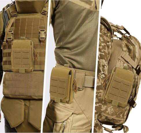 التكتيكية مول EDC الحقيبة، الهاتف المحمول الحقيبة حامل الخصر أكياس صغيرة فائدة الحقيبة حزام الحقائب، التكتيكية مول الحقيبة حقيبة الخصر العسكرية للرياضة في الهواء الطلق، والسفر، والصيد، وصيد الأسماك in Kuwait