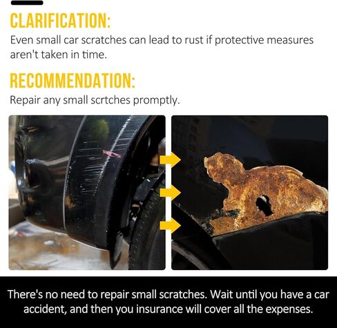 طلاء أسود لامع للسيارات من Ouzorp، طلاء أسود لامع لإصلاح الخدوش التلقائي، قلم طلاء السيارة باللون الأسود in Kuwait