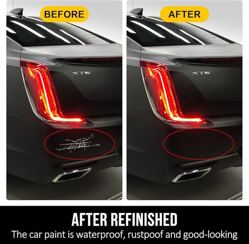 طلاء أسود لامع للسيارات من Ouzorp، طلاء أسود لامع لإصلاح الخدوش التلقائي، قلم طلاء السيارة باللون الأسود in Kuwait