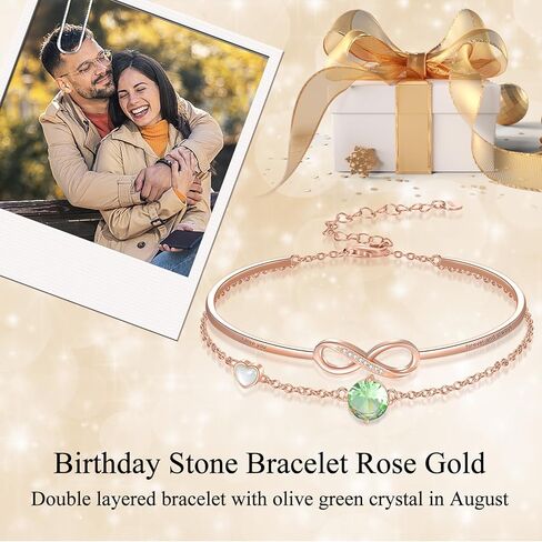 سوار انفينيتي 925 من الفضة الاسترليني جوهرة الميلاد الطبقات سوار إنفينيتي مجوهرات هدية للنساء in Kuwait