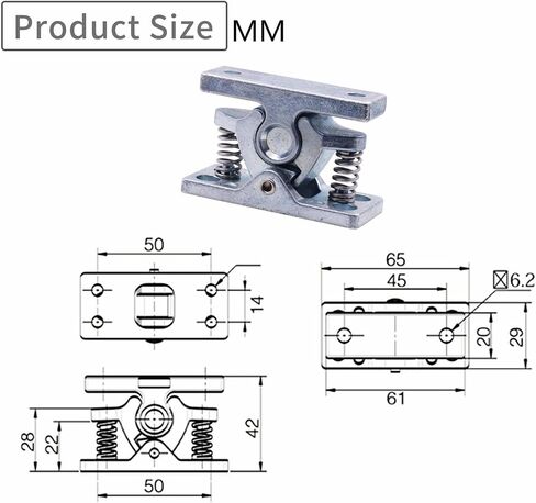 Door Catches Cabinet Double Roller Catches Heavy Door Catch Spring Latch Easy Lock Stop Catch Release Clamp for Boat, Home, Kitchen, Bathroom, Office (MP-4) in Saudi Arabia