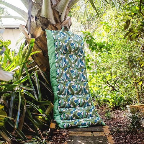 Big Joe Kona Hammock No Inflation Needed Pool Lounger with Headrest, Tropical Hibiscus Aqua Double Sided Mesh in Saudi Arabia