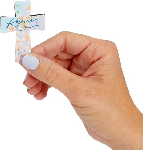 24 Pack of Christian Magnetic Bookmarks, Floral Cross Bookmarks, Religious Magnet Book Page Markers for Daily Motivation, Inspiration, Encouragement (12 Designs) in Saudi Arabia