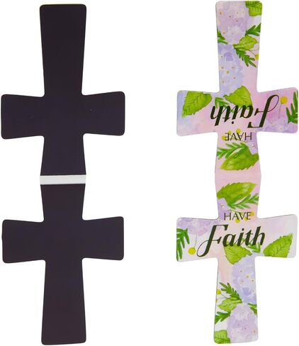24 Pack of Christian Magnetic Bookmarks, Floral Cross Bookmarks, Religious Magnet Book Page Markers for Daily Motivation, Inspiration, Encouragement (12 Designs) in Saudi Arabia