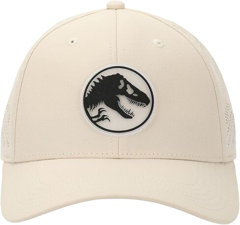 Jurassic Park T-Rex Silhouette Adult Tan Traditional Adjustable Hat in Saudi Arabia