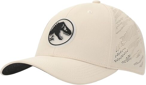 Jurassic Park T-Rex Silhouette Adult Tan Traditional Adjustable Hat in Saudi Arabia