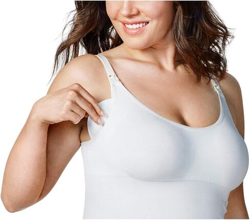 Bravado Designs Women's Seamless Maternity Nursing Tank Top for Breastfeeding, Pregnancy Must Have with Built in Bra, Black, X-Large in Saudi Arabia