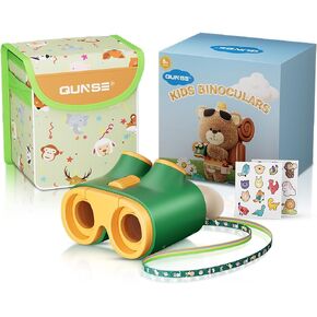 Binoculars for Kids 8x30,Adjustable Neck Strap/Shoulder Bag/Stickers, Toy Binoculars for Bird Watching,Camping, Learning,Exploration Gift for Boys Girls 6-12 Years