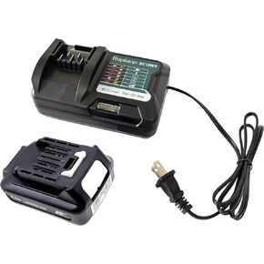 2000mAh Replacement Battery for Makita BL1021B BL1041B, Compatible with 12V CXT Lithium-Ion,Replace Charger for Makita DC10WD,Sets of 1 pc Battery and 1 pc Charger