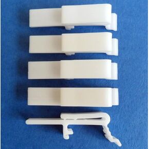 4 PCS Vertical Blind Dust Cover Valance Clip Holder Bracket, by Amazing Drapery Hardware