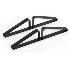 Freestanding Pet Gate Metal Triangle Support Feet,for Dog Gates for The House,A Pair of Safety Fence Feet for Wooden Dog Gate Indoor,for Extra Wide Foldable Pet Gate(Set of 2,Black)