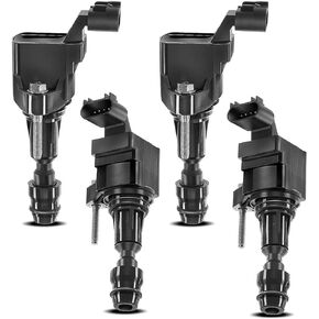YHTAUTO Set of 4 Ignition Coil Pack Replacement for Chevrolet Equinox Malibu Captiva HHR Cobalt GMC Terrain Buick LaCrosse Verano LaCrosse Regal Saab 9-5 Pontiac G4 G5 G6 Solstice Saturn Aura Ion Sky
