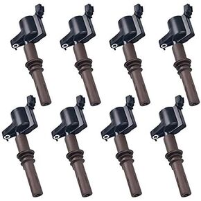 FAERSI Pack of 8 Ignition Coils Pack Compatible with Ford F-150 Expedition F250 F350 Mustang Explorer Super Duty Lincoln Navigator 4.6L 5.4L 3V, Replace OE# DG521 8L3Z-12029-A