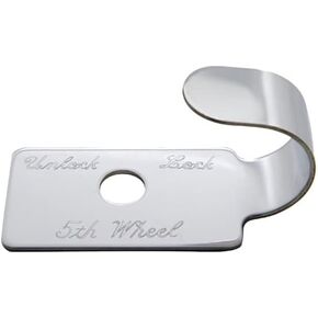 United Pacific 23002-1 Peterbilt 379 Stainless Switch Guard Without Holding Nut - Fifth Wheel