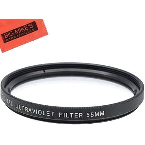 55mm UV Filter for Nikon D3400, D5600 with 18-55MM AF-P DX, DL24-500 f/2.8-5.6 Digital Camera