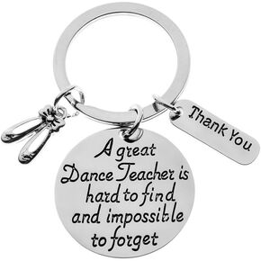 Infinity Collection Dance Teacher Gift, Dance Teacher Keychain- Dance Jewelry - Gift For Dance Instructors, Ballet Teacher Gift