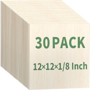 23 Pack Basswood Sheets 1/16 Inch for Craft, 4 x 6 x 1/16 Inch, Basswood Sheets with Smooth Surfaces,Unfinished Wood Pieces for Laser Cutting,Engraving,and Drawing (100x150x1.5mm)