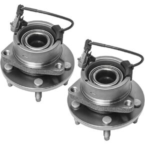 513206 x2 Front Wheel Bearing and Hub Assembly (for 4-Wheel ABS Models; 5 Stud Hub) Compatible with 05-10 Chevy Cobalt 06-11 HHR (Not fit SS;SS Panel) /07-10 Po-ntiac G5 /03-07 Sa-Turn Ion