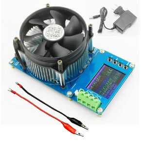 150W 20A Adjustable Constant Current Electronic Load 2.4inch TFT Color Display 4 Working Modes USB Lithium Battery Capacity Monitor Tester Discharge Meter