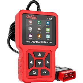 Creator C301 OBD2 Scanner OBDII Code Reader Diagnostic Scan Tool with Battery Test for All OBD-II Protocol Cars Since 1996 Check Engine Light