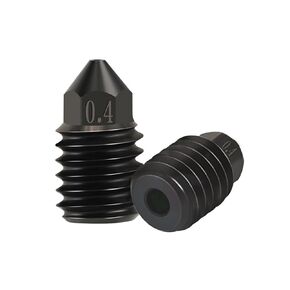 High Temperature Upgraded Bambu Lab Hotend with Plated Copper Heater Block Titanium Heatbreak, Extra 0.4 mm Hardened Steel Nozzle Compatible with Bambu Lab X1-carbom Combo P1P 3D Printer…