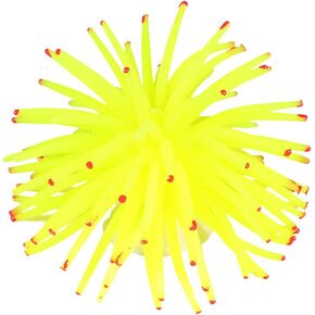 TEHAUX Sea Urchins Sculpture- Yellow PTR Material Aquarium Fish Tank Decoration Ornament
