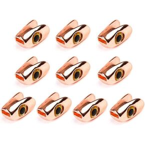 Pack of 10 Fast Sinking Fish Helmet Head Beads Fly Tying Materials DIY F1