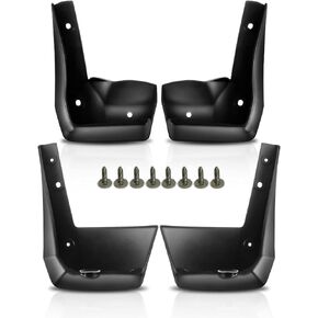 A-Premium Set of 4PCS Mud Flaps Splash Guards Mudguards Mudflaps with Hardware Kits Accessory Compatible with Honda Accord, 2018-2022, Sedan, (Not fits Hybrid), Black Color, Front LH RH and Rear LH RH