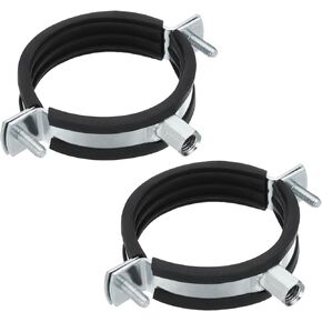 PATIKIL Split Ring Pipe Hanger, 2Pcs 3"(80mm) Zinc Plated Iron Adjustable Wall Mount Ceiling Mount Pipe Bracket Support Clamp for Plumbing HVAC