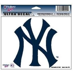Wincraft MLB New York Yankees 14425031 Multi-Use Colored Decal, 5" x 6"