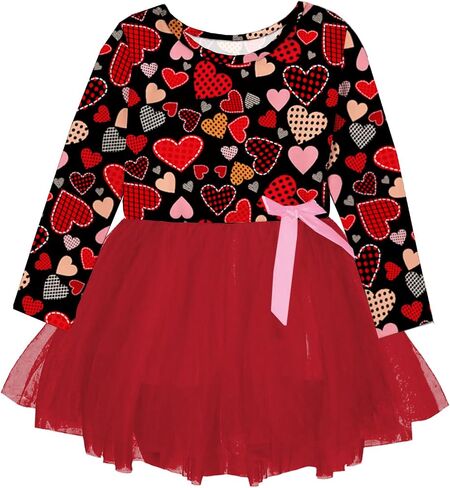 Remimi Toddler Girl Easter Sleeveless Ruffle Layered Dress Bunny Tulle Tutu Dresses 1-6 Years in Saudi Arabia