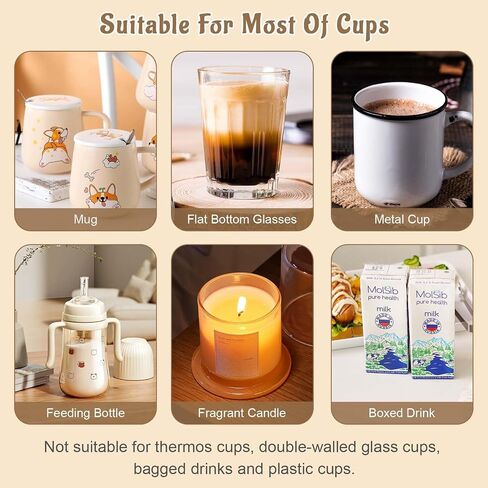 Coffee Mug Warmer, Plug in Beverage Warmer with Touch Tech & LED Display, Candle Warmer for Home Office with Two Temperature Settings, Gift for Mother Wife Girlfriend in Saudi Arabia