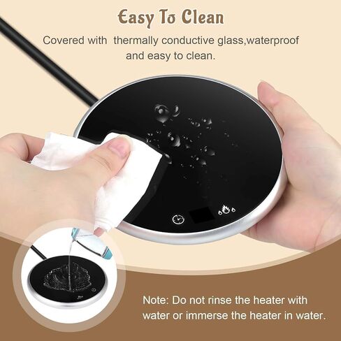 Coffee Mug Warmer, Plug in Beverage Warmer with Touch Tech & LED Display, Candle Warmer for Home Office with Two Temperature Settings, Gift for Mother Wife Girlfriend in Saudi Arabia