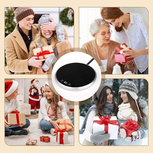 Coffee Mug Warmer, Plug in Beverage Warmer with Touch Tech & LED Display, Candle Warmer for Home Office with Two Temperature Settings, Gift for Mother Wife Girlfriend in Saudi Arabia