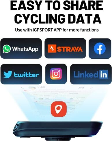 كمبيوتر الدراجة iGPSPORT BSC100S، جهاز كمبيوتر لاسلكي لركوب الدراجات GPS وعداد السرعة وعداد المسافات، مقاوم للماء IPX7 مع شاشة إضاءة خلفية تلقائية 2.6 بوصة، وأجهزة استشعار ANT+/BLE5.0 وعمر بطارية 40 ساعة in Kuwait