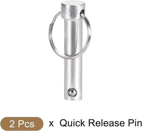 Quick Release Pins (10mmx45mm) 2Pcs, Carbon Steel Pull Pin - for Shipbuilding, Ship Outfitting, Boat Top in Saudi Arabia